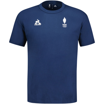 Vêtements Homme T-shirts & Polos Le Coq Sportif T-shirt coton col rond Bleu