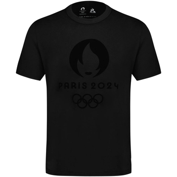 Vêtements Homme T-shirts & Polos Le Coq Sportif T-shirt coton col rond Noir