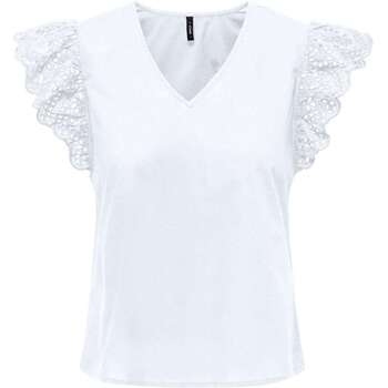 Vêtements Femme Tops / Blouses Only 162242VTPE24 Blanc
