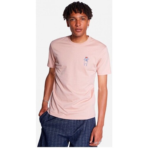 Vêtements Homme T-shirts manches courtes Ollow Olow Jaja Tshirt Pink Rose