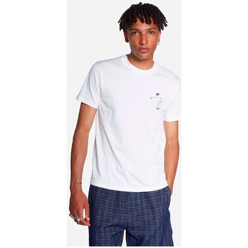 Vêtements Homme T-shirts manches courtes Ollow Olow Bouliste Tshirt Off White Blanc