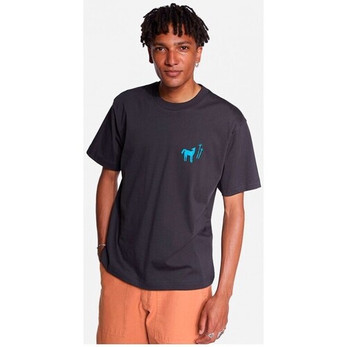 Vêtements Homme T-shirts manches courtes Ollow Olow Blue Shadow Tshirt Carbon Multicolore