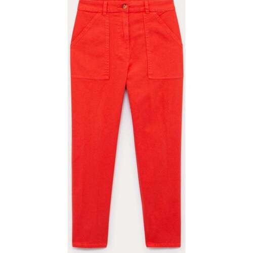 Vêtements Femme Pantalons Promod Pantalon en coton Rouge