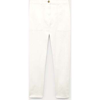 Vêtements Femme Pantalons Promod Pantalon en coton Blanc