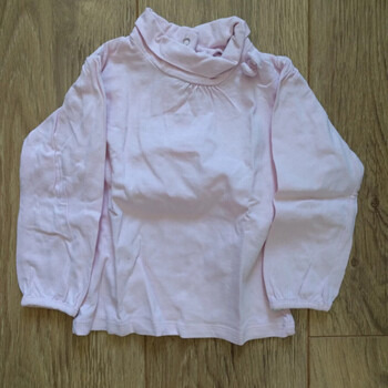 Vêtements Fille T-shirts manches longues Gemo T-shirt manches longues col roulé rose Gémo - 3 ans Rose