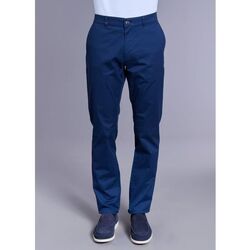 Vêtements Homme Chemises manches longues Jerem PANTALON EN SERGÉ CLASSIQUE DE COTON STRETCH Bleu