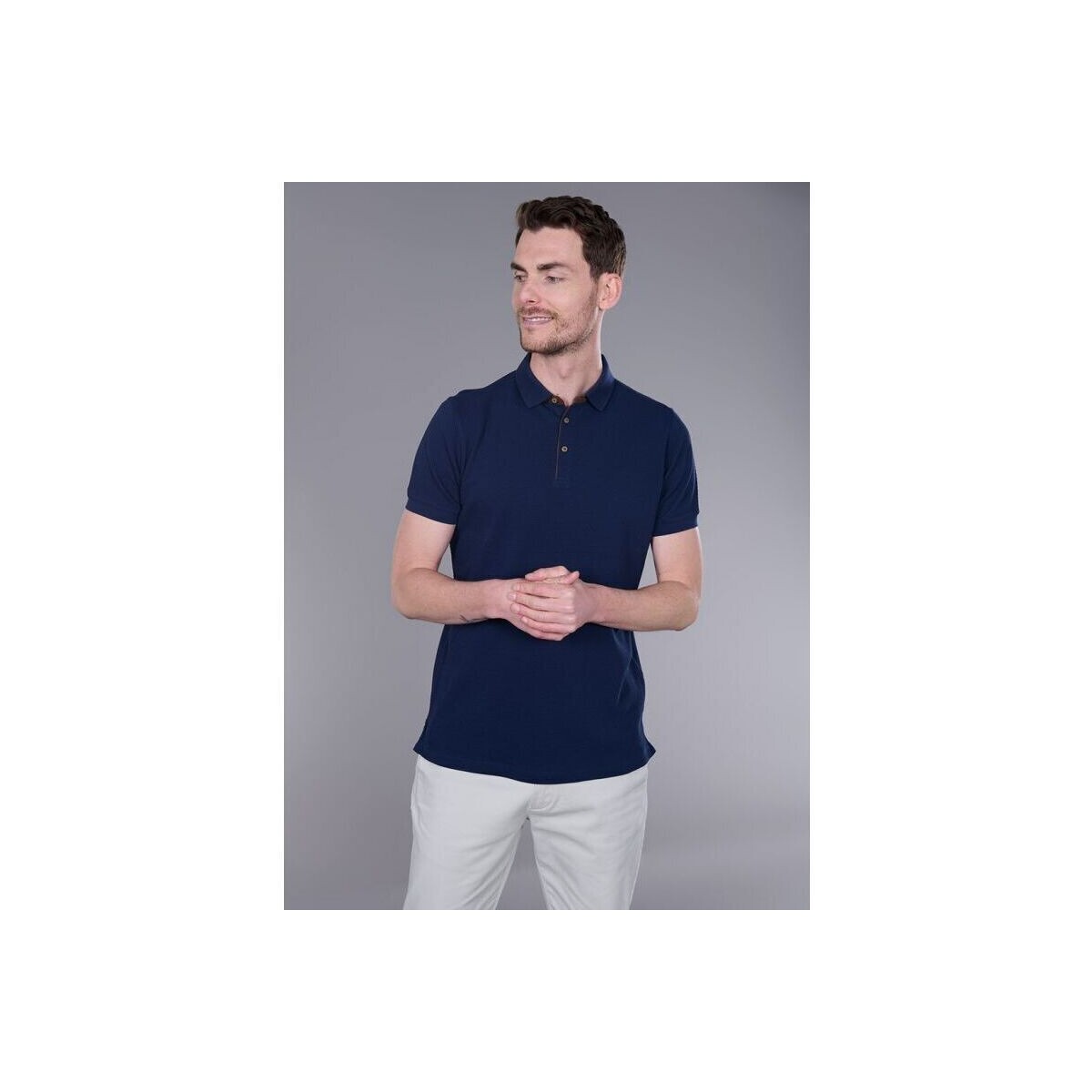 Vêtements Homme T-shirts manches courtes Jerem POLO EN JACQUARD DE COTON Bleu