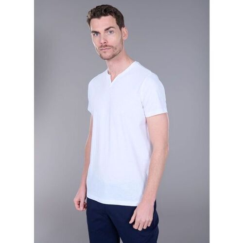 Vêtements Homme T-shirts manches courtes Jerem T-SHIRT EN JERSEY FLAMMÉ COTON Blanc