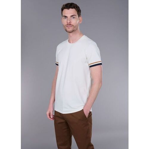 Vêtements Homme T-shirts manches courtes Jerem T-SHIRT EN PIQUÉ DE COTON STRETCH Blanc