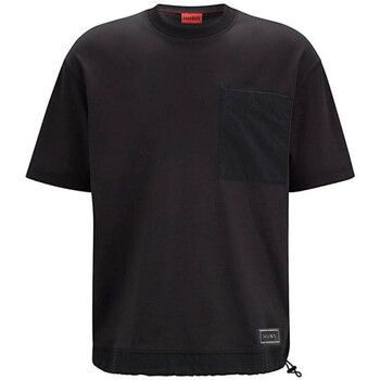 Vêtements Homme T-shirts & Polos BOSS T-Shirt avec poche et cordon  DANGALO Noir