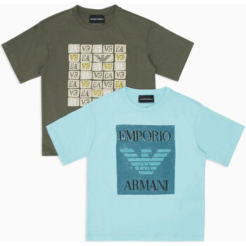 jeans 3/4 & 7/8 armani jeans  emporio armani set t-shirt con logo grafico art. 3d4dj6 
