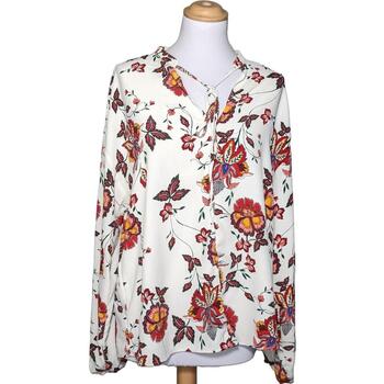 Vêtements Femme Tops / Blouses H&M blouse  40 - T3 - L Blanc Blanc