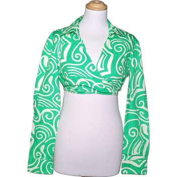 Vêtements Femme T-shirts & Polos Zara top manches longues  38 - T2 - M Vert Vert