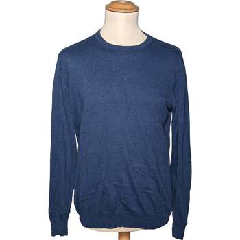 pull cafe' coton  pull homme  38 - t2 - m bleu 