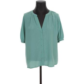 Vêtements Femme Débardeurs / T-shirts sans manche Sézane Blouse en soie Vert