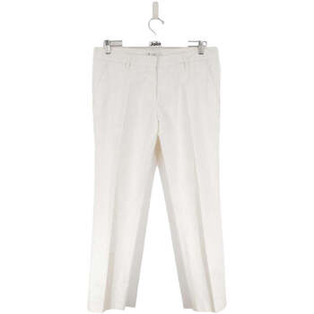 Vêtements Femme Pantalons Saffiano Prada Pantalon en coton Blanc