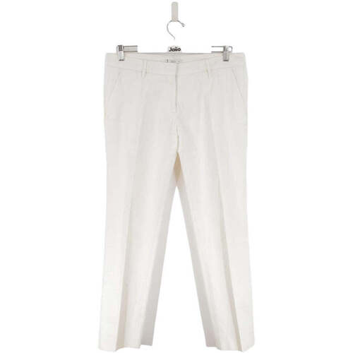 VêKristallen Femme Pantalons Prada Pantalon en coton Blanc