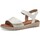 Chaussures Femme Sandales et Nu-pieds Jana SANDALE VEGANA  28265 BLANC-ARGENT Blanc