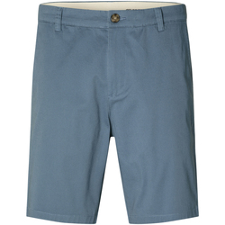 Vêtements Homme Shorts / Bermudas Selected Short coton chino Bleu