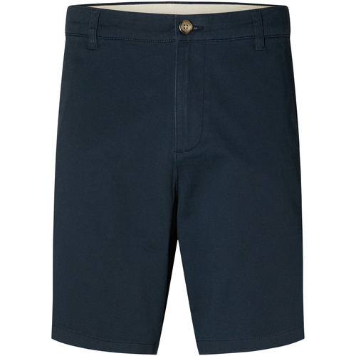 Vêtements Homme Shorts Wei / Bermudas Selected Short coton chino Bleu