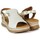 Chaussures Femme Sandales et Nu-pieds Paula Urban DANALIAS DE CUÑA  24-17 BEIGE-PLATINO Blanc
