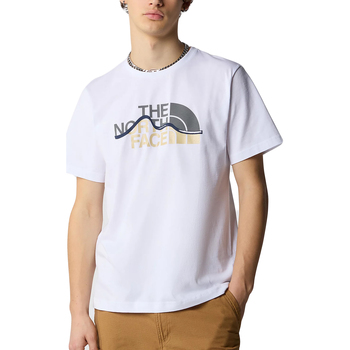 Vêtements Homme T-shirts manches courtes The North Face Mountain Line Blanc