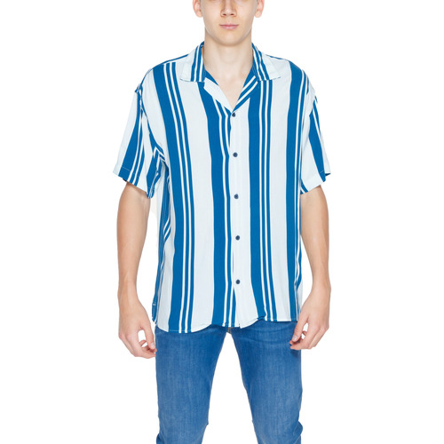Vêtements Homme Chemises manches courtes Jack & Jones Jcojeff Aop Resort Ss Relax Ln 12252536 Bleu