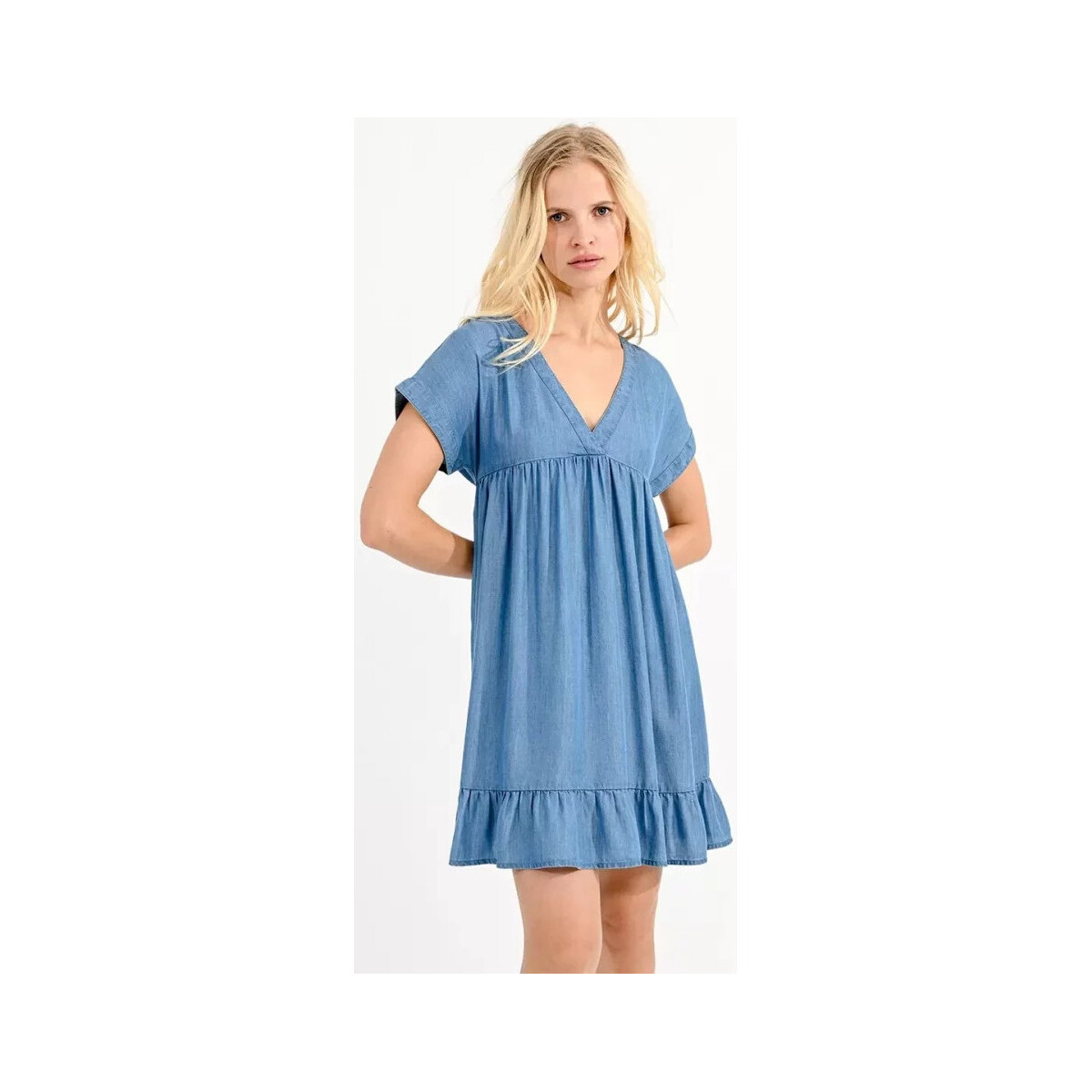 Vêtements Femme Robes Molly Bracken - LADIES WOVEN DRESS Bleu