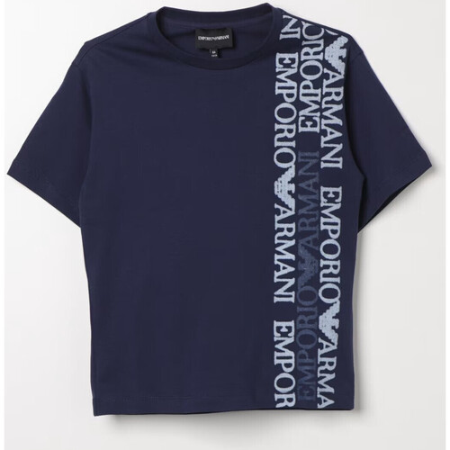 Vêtements Femme Armani Collezioni Blue Sweater For Babyboy Armani jeans EMPORIO ARMANI T-SHIRT LOGATO Art. 3D4TJ4 