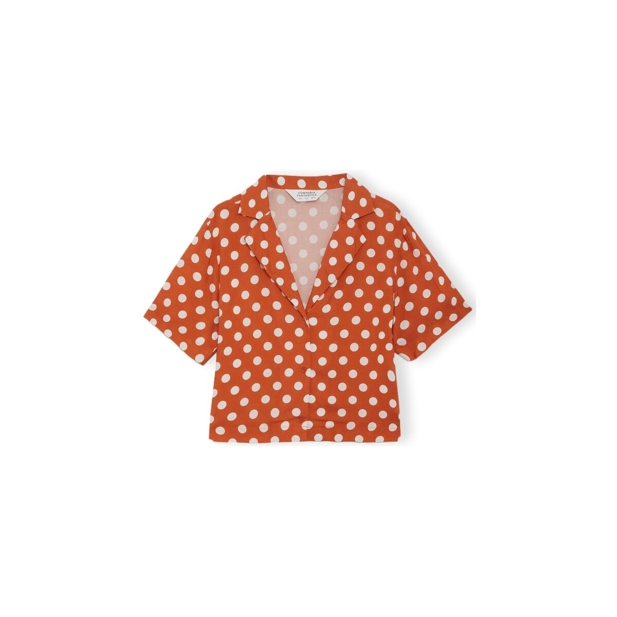 Vêtements Femme Tops / Blouses Compania Fantastica COMPAÑIA FANTÁSTICA Shirt 12122 - Polka Dots Orange