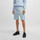 Vêtements Homme Shorts / Bermudas BOSS SHORT HEADLO 1  BLEU EN COTON MÉLANGÉ AVEC LOGO EN RELIE Bleu