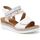 Chaussures Femme Sandales et Nu-pieds Lady Glory sandales à scratch blanc Blanc