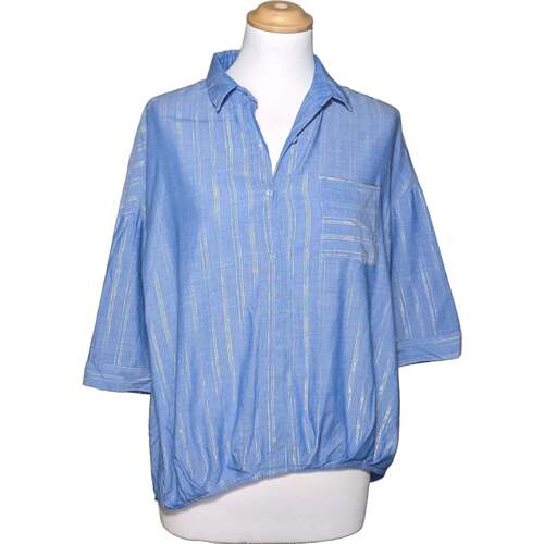 Vêtements Femme Tops / Blouses Housses de coussins blouse  36 - T1 - S Bleu Bleu