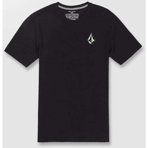 Vêtements Homme T-shirts manches courtes Volcom Camiseta  Iconic Stone ss Black Combo Noir