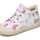 Chaussures Fille Derbies Naturino Chaussures premiers pas en cuir imprimé papillon COCOON Blanc