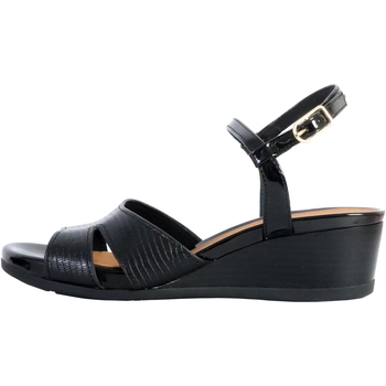 Chaussures Femme Sandales et Nu-pieds Geox Sandales Compensées à Bride Marykarmen Noir