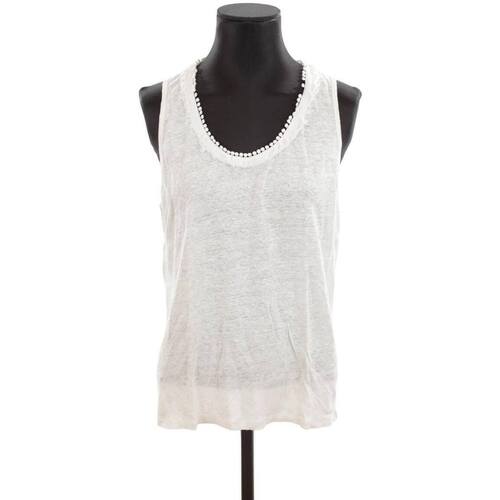 Vêtements Femme Débardeurs / T-shirts sans manche Vanessa Bruno Top en lin Blanc