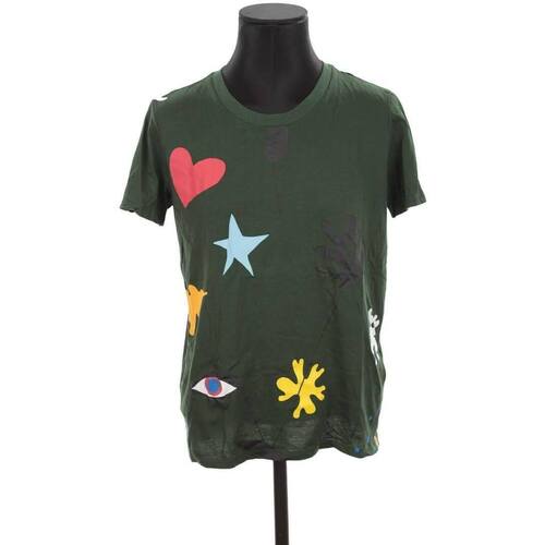 Vêtements Femme Débardeurs / T-shirts sans manche Sandro T-shirt en coton Vert