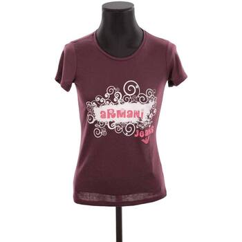 Vêtements Femme Débardeurs / T-shirts sans manche Emporio Armani Top en coton Bordeaux