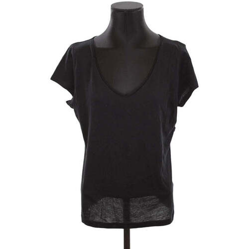 Vêtements Femme Débardeurs / T-shirts sans manche Agnes B T-shirt en coton Noir