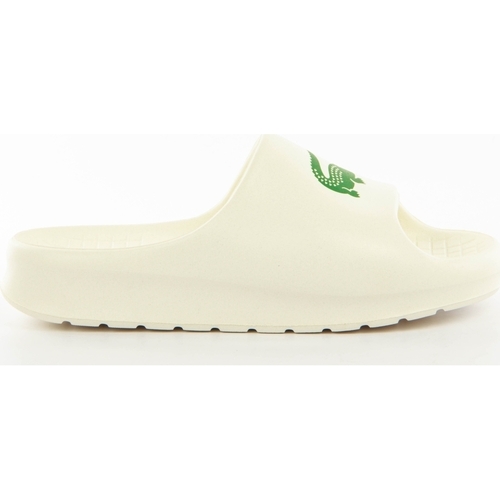 Chaussures Femme Claquettes Lacoste Crocodile Blanc