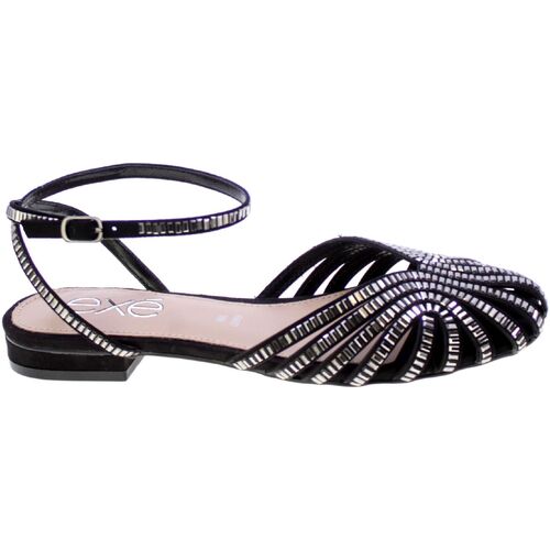 Chaussures Femme python-print pointed boots Gold Exé Shoes slingback 143884 Noir