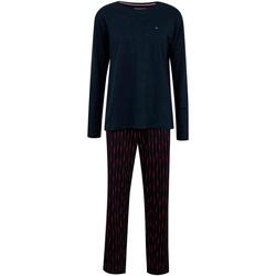 Vêtements Homme Pyjamas / Chemises de nuit Tommy Hilfiger CN LS PANT JERSEY UM0UM01961 Bleu