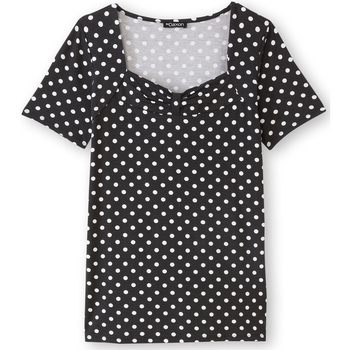 Vêtements Femme T-shirts manches courtes Daxon by  - Tee-shirt chic Noir