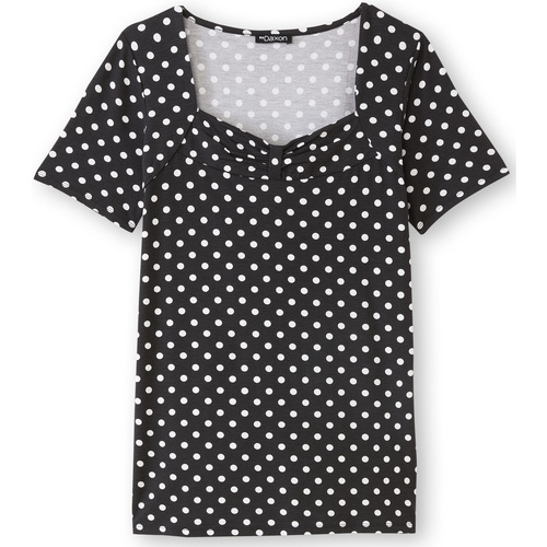 Vêtements Femme Rideaux / stores Daxon by  - Tee-shirt chic Noir