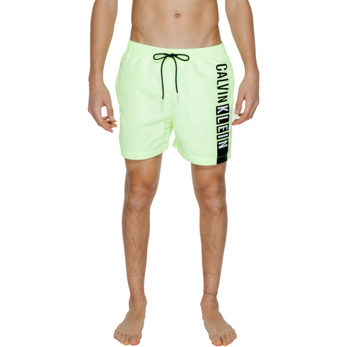 Vêtements Homme Maillots / Shorts de bain Calvin Klein Jeans MEDIUM DRAWSTRING-GRAPHIC KM0KM00991 Vert