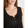 Vêtements Femme T-shirts & Polos Daxon by  - Tunique sans manches avec macramé Noir
