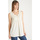 Vêtements Femme T-shirts & Polos Daxon by  - Tunique sans manches avec macramé Beige
