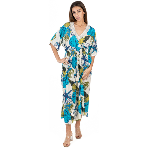 Vêtements Femme Robes longues Isla Bonita By Sigris prix dun appel local Bleu