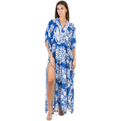 Vêtements Femme Robes longues Isla Bonita By Sigris Kaftan Bleu